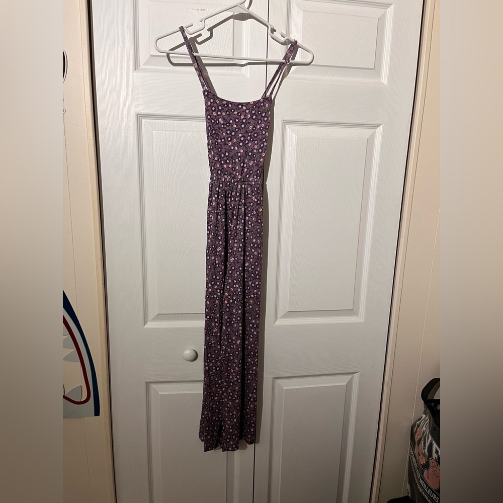 🌻🌻 3 for $30🌻🌻Floral Purple Kids Jumpsuit - Picture 2 of 7